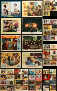 6d0326 LOT OF 85 LOBBY CARDS 1940s-1980s great scenes from a variety of different movies!