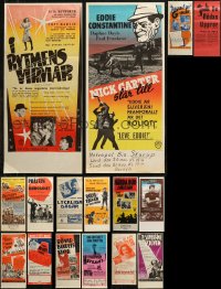 6d0912 LOT OF 16 FORMERLY FOLDED SWEDISH STOLPE POSTERS 1940s-1970s a variety of movie images!