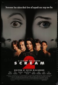 6d1022 LOT OF 20 UNFOLDED SINGLE-SIDED SCREAM 2 27X40 ONE-SHEETS 1997 Arquette, Campbell, Cox!