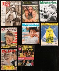 6d0509 LOT OF 8 MAGAZINES 1950s-1990s Life, TV Screen, Memories, TV Life, Show Business Illustrated