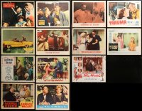 6d0387 LOT OF 13 LOBBY CARDS 1930s-1960s great scenes from a variety of different movies!