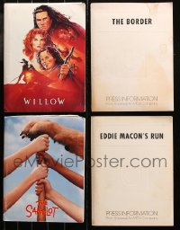 6d0190 LOT OF 4 PRESSKITS 1982 - 1993 Willow, The Sandlot, Eddie Macon's Run, The Border