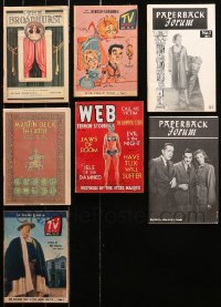 6d0192 LOT OF 7 DIGEST MAGAZINES AND PLAYBILLS 1910s-1980s filled with great images & articles!