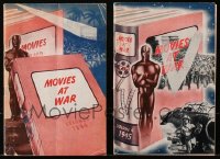 6d0542 LOT OF 2 MOVIES AT WAR MAGAZINES 1944-1945 Hollywood during World War II!