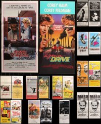 6d0137 LOT OF 23 FOLDED COMEDY AUSTRALIAN DAYBILLS 1960s-1990s a variety of movie images!