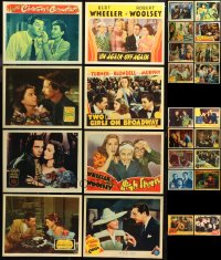 6d0473 LOT OF 42 LOBBY CARD 11X14 REPRODUCTIONS 1980s a variety of cool movie scenes!