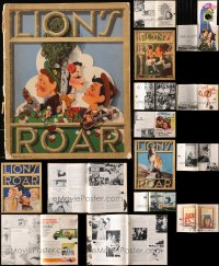 6d0475 LOT OF 4 LION'S ROAR EXHIBITOR MAGAZINES WITH CUTS OR MISSING PAGES 1942-1946 cool!