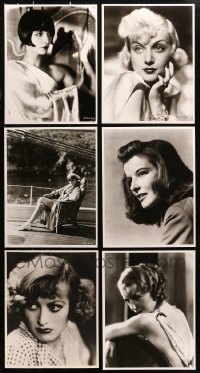 6d0467 LOT OF 9 DELUXE RE-STRIKE 11X14 STILLS 1970s great portraits of top stars!