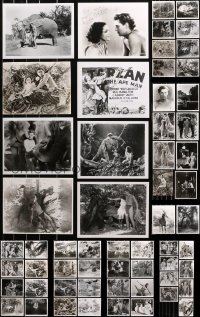 6d0720 LOT OF 58 TARZAN THE APE MAN 8X10 REPRO PHOTOS 1980s Johnny Weissmuller, Maureen O'Sullivan