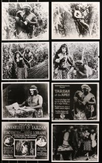 6d0751 LOT OF 14 8X10 REPRO PHOTOS OF ELMO LINCOLN AS TARZAN 1980s great movie images!