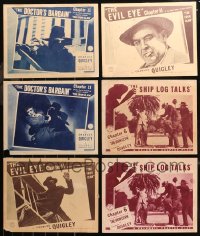 6d0408 LOT OF 6 IRON CLAW LOBBY CARDS 1941 from several chapters!