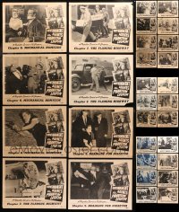 6d0360 LOT OF 30 GOVERNMENT AGENTS VS. PHANTOM LEGION LOBBY CARDS 1951 from several chapters!