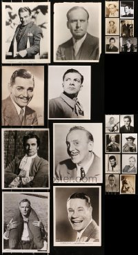 6d0666 LOT OF 12 MALE PORTRAIT 8X10 STILLS 1920s-1960s great images of leading & supporting men!