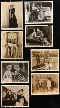 6d0677 LOT OF 8 SILENT COMEDY 8X10 STILLS 1920s great scenes & portraits from funny movies!