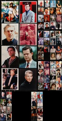6d0715 LOT OF 71 COLOR 8X10 REPRO PHOTOS 1980s a variety of portraits of top Hollywood stars!