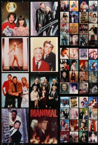 6d0718 LOT OF 66 COLOR 8X10 REPRO PHOTOS 1980s a variety of portraits of top Hollywood stars!