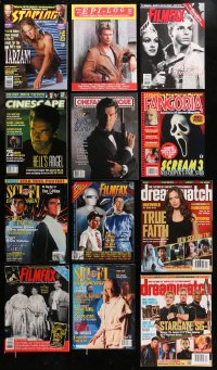 6d0492 LOT OF 12 HORROR/SCI-FI/FANTASY MAGAZINES 1980s-2000s filled with great images & articles!