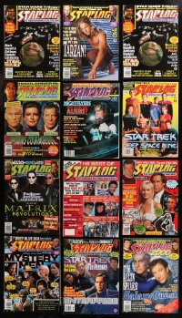 6d0485 LOT OF 12 STARLOG MOVIE MAGAZINES 1980s-2000s filled with great images & articles!