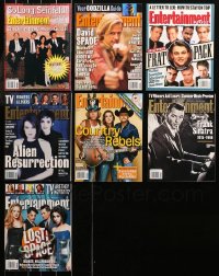 6d0516 LOT OF 7 ENTERTAINMENT WEEKLY MAGAZINES 1990s-2000s filled with great images & articles!