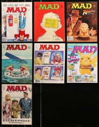6d0514 LOT OF 7 MAD MAGAZINES 1960s-1990s filled with great artwork & funny articles!