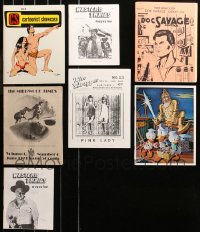 6d0515 LOT OF 7 FAN PRODUCED MAGAZINES 1960s-1980s filled with great images & articles!
