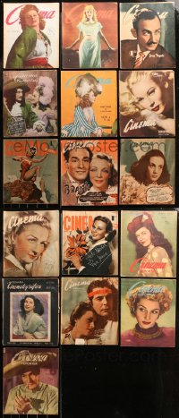 6d0480 LOT OF 16 CINEMA REPORTER MEXICAN MOVIE MAGAZINES 1940s filled with great images & articles!