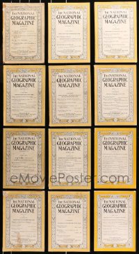 6d0488 LOT OF 12 NATIONAL GEOGRAPHIC MAGAZINES 1910s-1930s filled with great images & articles!
