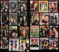 6d0479 LOT OF 24 X-FILES COMIC BOOKS AND MAGAZINES WITH X-FILES COVERS 1990s cool!