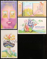 6d0979 LOT OF 4 RANDOLPH MACON WOMAN'S COLLEGE 10X17 SPECIAL POSTERS 1970s great colorful artwork!
