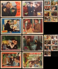 6d0346 LOT OF 39 LOBBY CARDS 1940s-1960s great scenes from a variety of different movies!