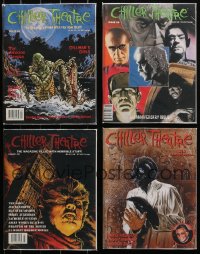 6d0536 LOT OF 4 CHILLER THEATRE MOVIE MAGAZINES 1990s-2000s filled with horror images & articles!