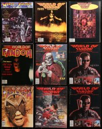 6d0502 LOT OF 9 WORLD OF FANDOM MAGAZINES 1991-1998 filled with great images & articles!