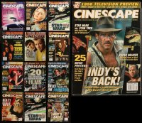 6d0484 LOT OF 13 CINESCAPE MAGAZINES 1994-1998 filled with great images & articles!