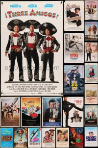 6d0258 LOT OF 29 FOLDED COMEDY ONE-SHEETS 1980s great images from a variety of funny movies!