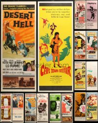 6d0790 LOT OF 19 UNFOLDED INSERTS 1950s-1970s great images from a variety of different movies!