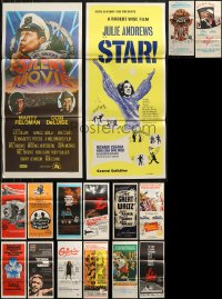 6d0130 LOT OF 16 FOLDED AUSTRALIAN DAYBILLS 1960s-1980s great images from a variety of movies!