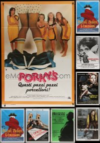 6d0038 LOT OF 8 FOLDED ITALIAN ONE-PANELS 1970s-1990s great images from a variety of movies!