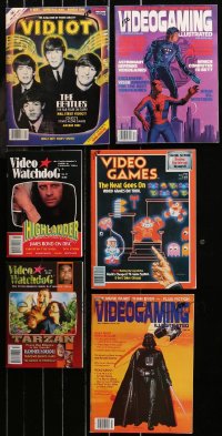 6d0518 LOT OF 6 VIDEO AND VIDEO GAMING MAGAZINES 1980s-2000s filled with great images & articles!