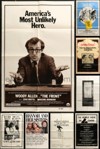 6d0294 LOT OF 9 FOLDED WOODY ALLEN ONE-SHEETS 1960s-1980s from several of his movies!