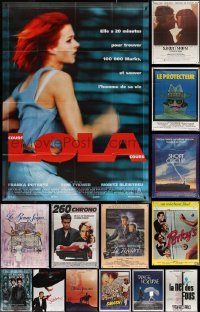 6d0047 LOT OF 16 FOLDED FRENCH ONE-PANELS 1960s-2000s great images from a variety of movies!