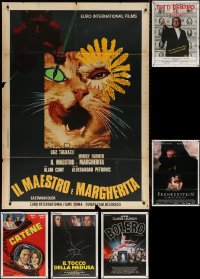 6d0040 LOT OF 6 FOLDED ITALIAN ONE-PANELS 1970s-1990s great images from a variety of movies!