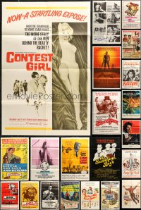 6d0210 LOT OF 67 FOLDED ONE-SHEETS 1960s-1990s great images from a variety of different movies!