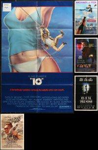 6d0295 LOT OF 8 FOLDED ONE-SHEETS 1970s-1980s great images from a variety of different movies!