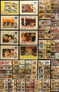 6d0303 LOT OF 332 MOSTLY 1950S-60S LOBBY CARDS 1950s-1960s incomplete sets from a variety of movies!