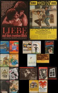 6d0932 LOT OF 21 FORMERLY FOLDED EAST GERMAN POSTER A2S 1970s-1980s a variety of movie images!