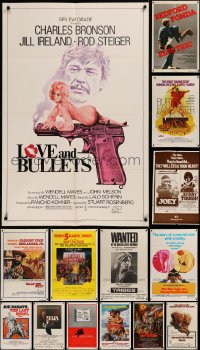 6d0274 LOT OF 17 FOLDED 1970S ONE-SHEETS 1970s great images from a variety of different movies!