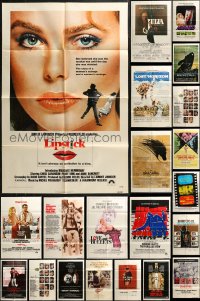 6d0260 LOT OF 28 FOLDED ONE-SHEETS 1970s great images from a variety of different movies!