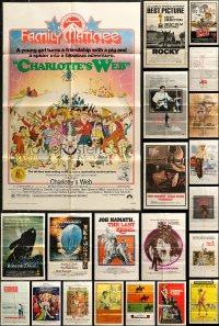 6d0253 LOT OF 31 FOLDED 1970S ONE-SHEETS 1970s great images from a variety of different movies!