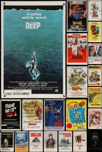 6d0241 LOT OF 37 FOLDED ONE-SHEETS 1970s-1980s great images from a variety of different movies!
