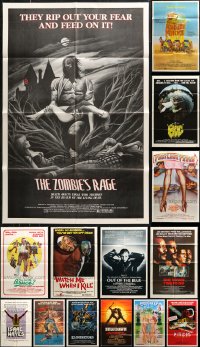 6d0269 LOT OF 19 FOLDED ONE-SHEETS 1970s-1980s great images from a variety of different movies!